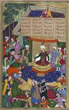 Nizami Ganjavi (1141-1209) or Amīr Khusraw Dihlavī, whose formal name was Jamal ad-Dīn Abū Muḥammad Ilyās ibn-Yūsuf ibn-Zakkī, was a 12th-century Persian poet.<br/><br/>

Nezāmi is considered the greatest romantic epic poet in Persian literature, who brought a colloquial and realistic style to the Persian epic. His heritage is widely appreciated and shared by Afghanistan, Azerbaijan, Iran, Kurdistan and Tajikistan.